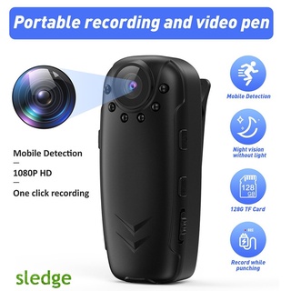 Portable Mini Camera Law Enforcement Digital Video Recorder Body Camera With Wide Angle Infrared Night Motion Detection Function sledge