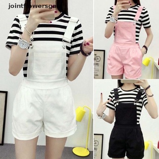 New Stock Women Suspender Casual Trousers Shorts Pants Denim Overalls Jumpsuits Playsuits Hot