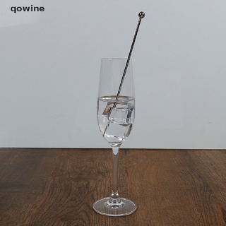 qowine swizzle palos de metal - acero inoxidable mezcla de cóctel agitadores de café vino bebida co (6)