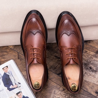Zapatos De Oficina De Los Hombres Cuero Formales De La Boda Oxford Zapato formal Coreanos leath (1)