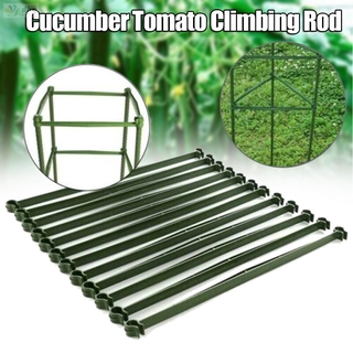 12 piezas de tomates enrejado conector de estaca brazo jaula planta de plástico estaca duradera para jardín