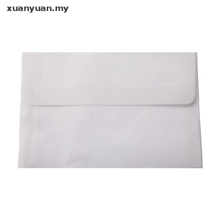 Xuan 10 unids/lote sobres de papel semitransparente para almacenamiento de tarjetas postales DIY. (5)