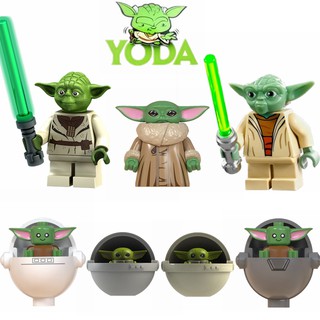 Lego Compatible Star Wars Minifigure Yoda Baby Master película bloques de construcción colección juguetes para niños regalos