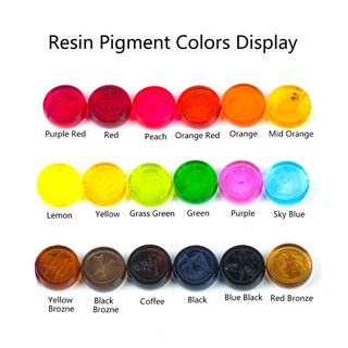 du 18 colores epoxi y resina uv pigmento universal resina colorante super concentrado translúcido epoxi pigmento resina colorante artesanía