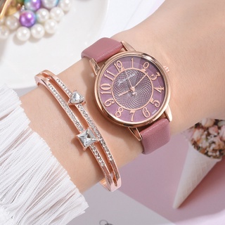 Reloj pulsera estudiante Simple Casual reloj de cuarzo moda para hombres y mujeres adornos de mano decoración (7)