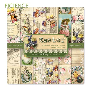 FICIENCE New Easter Paper Vintage Paper Background Paper Stickers Gift Wrapping Account Material Paper Greative Background pad Card DIY Album
