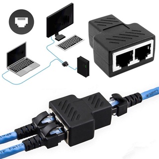 Adaptador Divisor Rj45 1 A Cable Ethernet De Doble Puerto De 2 Vías F Mea Cat5/6 Lan