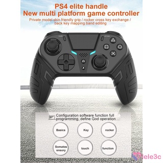 Controlador de juegos inalámbrico para PS4 Elite/Slim/Pro consola para Gamepad Joysticks con botón trasero programable Turbo lele