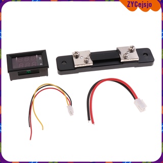 0.28\ '\' dual led voltímetro digital amperímetro amp voltímetro medidor probador 0-50a