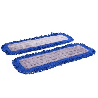 4PCS Washable Flat Mop Cloth Sticky Microfiber Dust Removal Mop Pad Wet and Dry Floor Cleaning Mop Cloth Blue Mop (4)