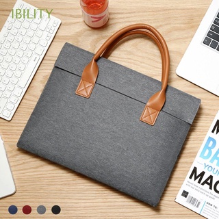 IBILITY 13 14 15 inch Universal Laptop Sleeve Fashion Briefcase Handbag New Notebook Case Large Capacity Shockproof Ultra Thin Protective Pouch Business Bag/Multicolor