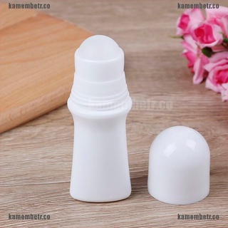 DreamHOT*5PCS 30ml Plastic Roll on Bottle White Deodorant Container Essential Oil Perfume
