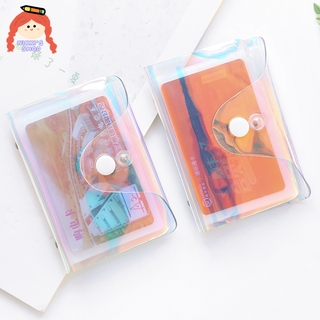 nikki's shop transparente láser pvc antirrobo banco bolsa de tarjeta (adecuada para 20 piezas) cubierta rfid titular de la tarjeta de seguridad de la tarjeta de crédito cartera