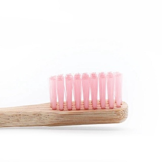 moda natural bambú mango plano cerdas suaves ecológico cepillo de dientes cuidado oral