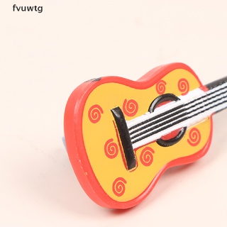 fvuwtg 5pcs 1:12 dollhouse música miniatura guitarra eléctrica para niños juguete musical co