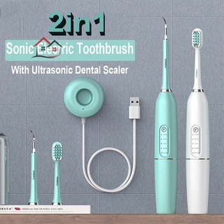 Cepillo de dientes eléctrico potente limpieza Sonic recargable impermeable cepillo de dientes para hombre mujeres