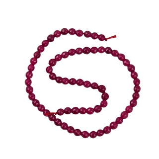 Faceted Ruby Jade Round Gemstone Loose Beads Strand 15 Inch/ Strand 8mm (1)