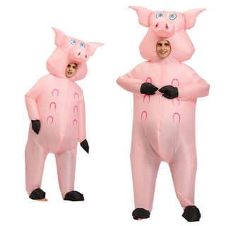 grow inflable cerdo disfraz de halloween cosplay disfraz de fantasía adulto divertido blow up traje (6)
