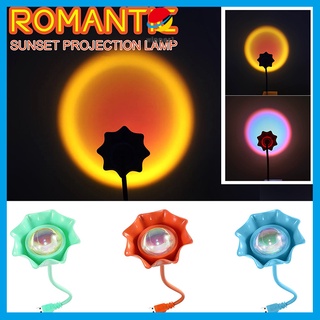 Special Sunset Projection Romantic Projector Led Light Rainbow Beautiful Night Light for Living Room Bedroom