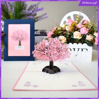 3d cherry blossom card up tarjetas de felicitación con sobre tarjeta de aniversario