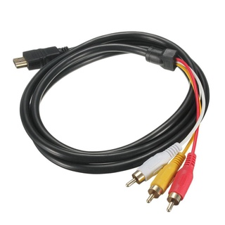 Adaptador De Cable AV compatible Con HDMI 1080P HDTV Macho A 3 RCA Audio Video
