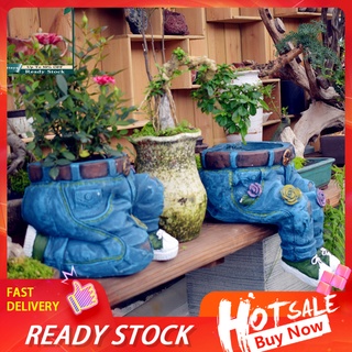 pat_ elegante maceta azul creativo jeans maceta decoración de jardín moderno para plantar suculentas