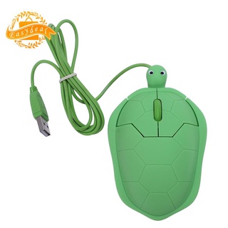 1000dpi Lindo De Dibujos Animados Anime Moda Tortuga PC Portátil Óptico USB Ratón , Verde