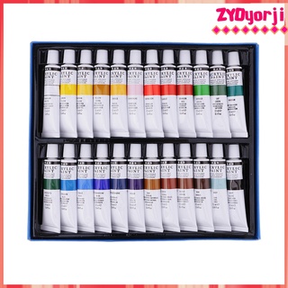 24 colores estudiantes artista adultos pintura acrílica dibujo pigmentos cerámica