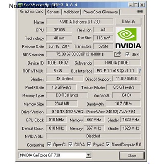 Northvotescast tarjeta gráfica de escritorio GT730 2G DDR3 64Bit tarjeta gráfica de vídeo para juegos NVC nuevo