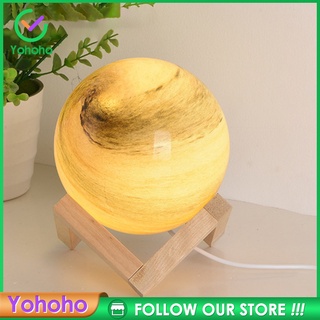 [Yohoho] Lámpara de mesa con luz de luna 3D/Control remoto alimentado por USB/decoración del hogar