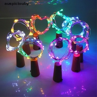 (auspiciouby) luces led impermeables para botella de vino, alambre de cobre, decoración de fiesta de boda