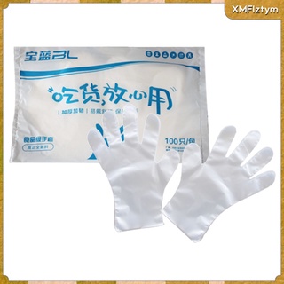 100 pzs guantes desechables de grado alimenticio guantes de limpieza de cocina