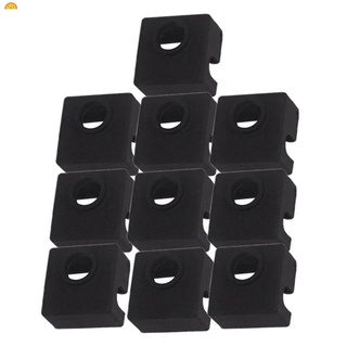 [nuevo] 10 unids/lote 3d boquilla de silicona calcetines cubierta de calefacción aislamiento caso para calentador bloque para ender-3 cr-10 extrusora