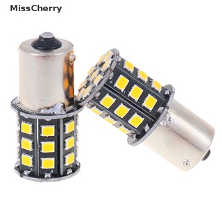 Misscherry 2 piezas bombillas Led amarillas Para coche 1156 Ba15S 2835 33-smd