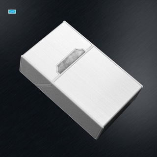 Caja de cigarrillos electrónica con encendedor sin llama carga USB caja de cigarrillos de aluminio (3)