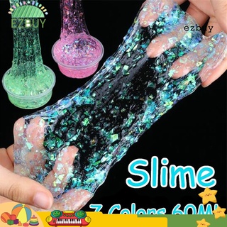 EY-60ml DIY Glitter Sequins Sludge Slime Mud Stress Relieve Putty Kids Clay Toy