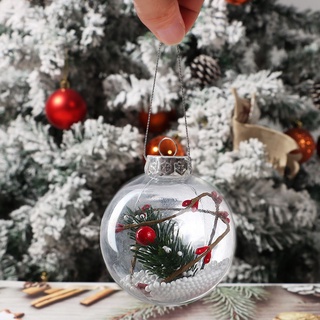 SUCHEN Fiesta Suministros Bolas Transparentes Navidad Árbol De Decoración De Caramelos Caja DIY Del Hogar Adornos De Plástico Rellenable/Multicolor (7)