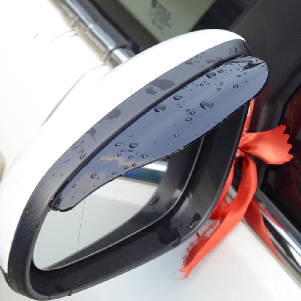 2 pzs espejo retrovisor Universal Flexible PVC para coche/cubierta a prueba de lluvia (1)