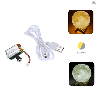 [Productos De Liquidación] Impresora 3D Piezas LED Luna Lámpara Junta 2 Colores Control Táctil Placa De Luz Carga USB Con Batería Cambio De Color De Noche Para Impresión 3D (6)
