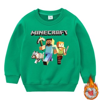 Minecraft - suéter de lana para niños, diseño de lana, otoño e invierno, espesar caliente invierno