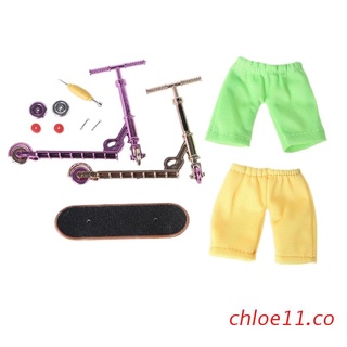 chloe11 niños mini monopatín dedo bicicleta conjunto para niños/niñas regalos de cumpleaños para niños 6-8 creativo aliviar el aburrimiento juego