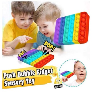 stock listo unicornio fidget juguete empuje burbuja alivio del estrés niños pop it utism alivio del estrés anti ansiedad