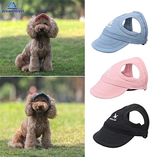 [para Mascotas]df perro sólido Oxford gorra perro béisbol visera sombrero accesorios al aire libre gorra de capó de sol