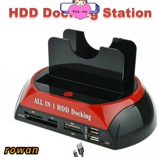Row HD BOX Dual USB DHL SATA HDD estación de acoplamiento nuevo disco duro externo lector de tarjetas clon/pulgada IDE