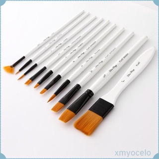 10x Art Painting Brushes Set Acrylic Oil Watercolor Paint Artist Paint Brush (1)