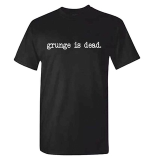 Grunge is Dead-Como Usado Por Kurt Cobain Nirvana Hombres Camiseta De Moda Rock Algodón tee Negro