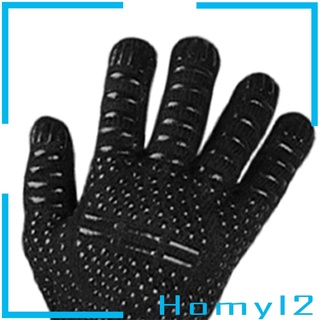 [HOMYL2] Guantes de barbacoa, guantes de cocina resistentes al calor, guantes de barbacoa para horno, cocina, hornear, parrilla, resistente al calor (9)