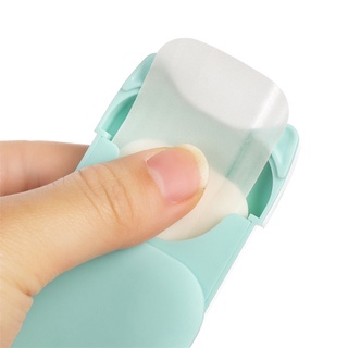 ethmfirm mini jabón papel cuidado de la salud lavado de manos jabón película desechable portátil espuma viaje ropa limpieza hogar cuerpo baño/multicolor (9)