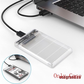 ONEGAND 2.5in SATA USB 3.0 HDD Hard Drive External Enclosure SSD Disk Box Case With LED