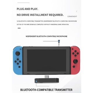 Adaptador Transmisor Inalámbrico compatible Con Bluetooth Con Enchufe De Micrófono De 3,5 Mm Para Interruptor/Para PC PS4 PS5 Banana (7)
